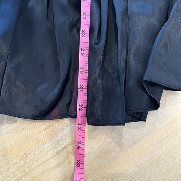 Vintage Gunne Sax Jessica McClintock Black Strapless Ruffled Rosette Dress 8 - Picture 13 of 13